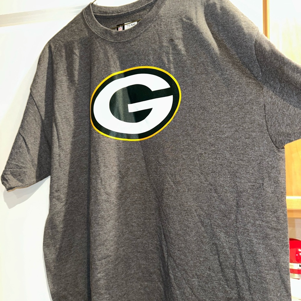 NFL Gray Green Bay Packers Short Sleeve Tee
